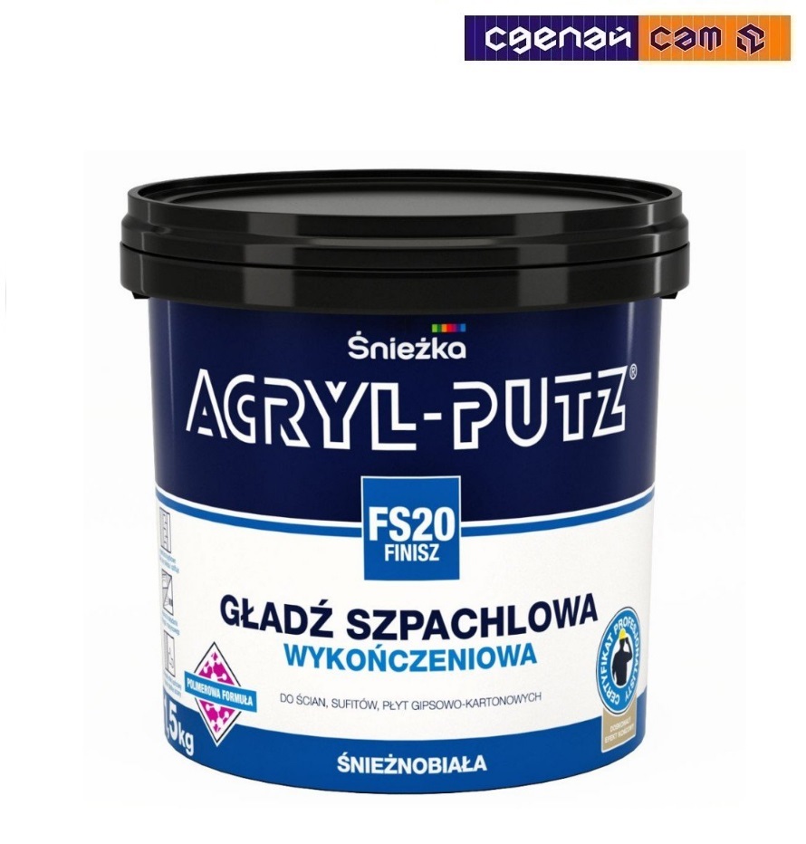 Шпатлёвка Acryl-Putz FS20 Sniezka финишная 27 кг