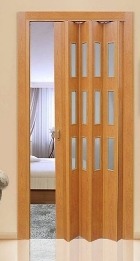 Дверь межкомнатная раскладывающаяся миланский орех ФАВОРИТ