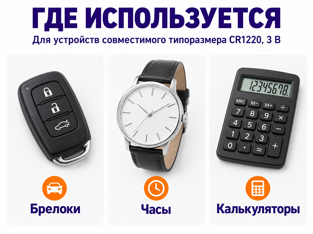 Smartbuy батарейка CR1220, 3 В фото 3