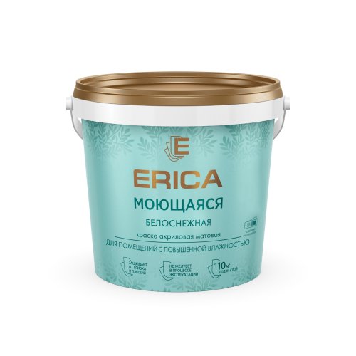 Краска акриловая МОЮЩАЯСЯ Erica 1,4 кг