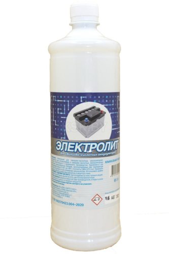 Электролит для свинцово-кислотных аккумуляторов, 1 л