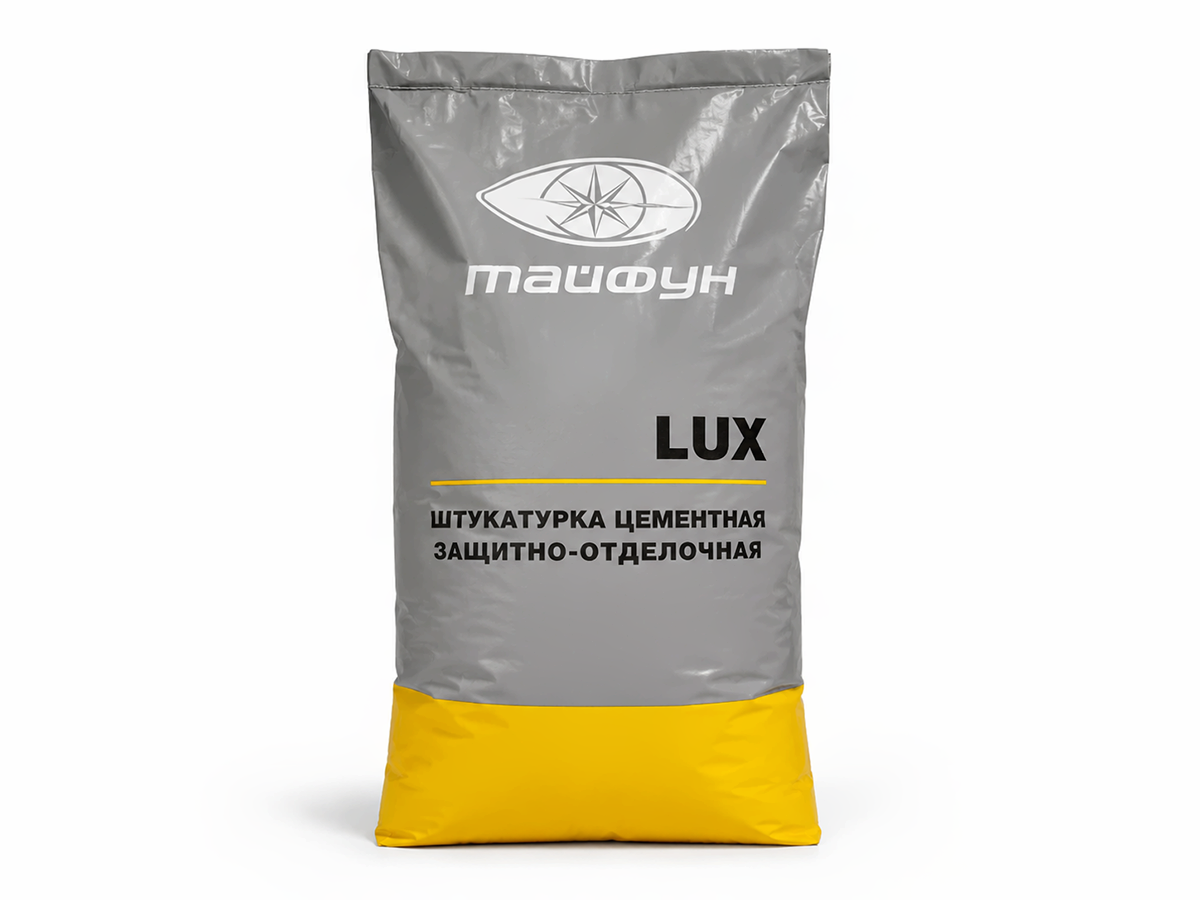 LUX штукатурка цементная защитно-отделочная, серая, 5 кг