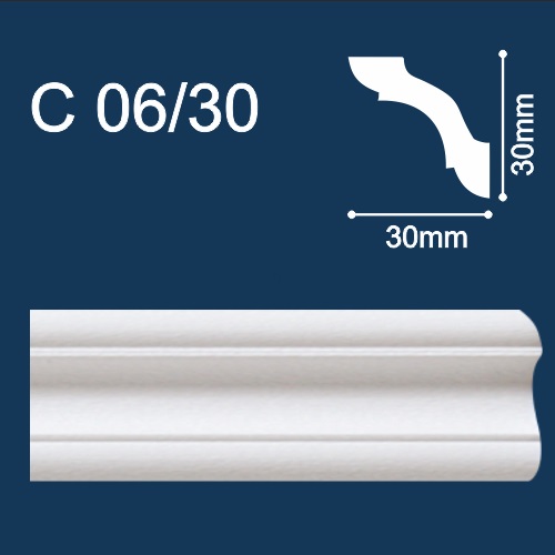 Плинтус потолочный Солид C 06/30