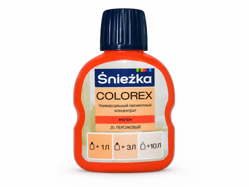Колер Sniezka Colorex №20 «Персиковый», 100 мл