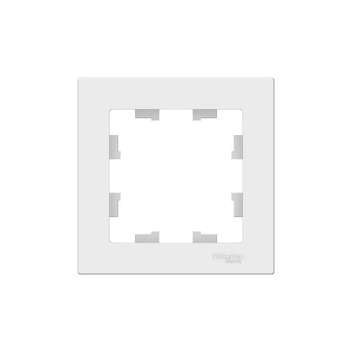 ATN000101 ATLASDESIGN 1-постовая РАМКА, БЕЛЫЙ