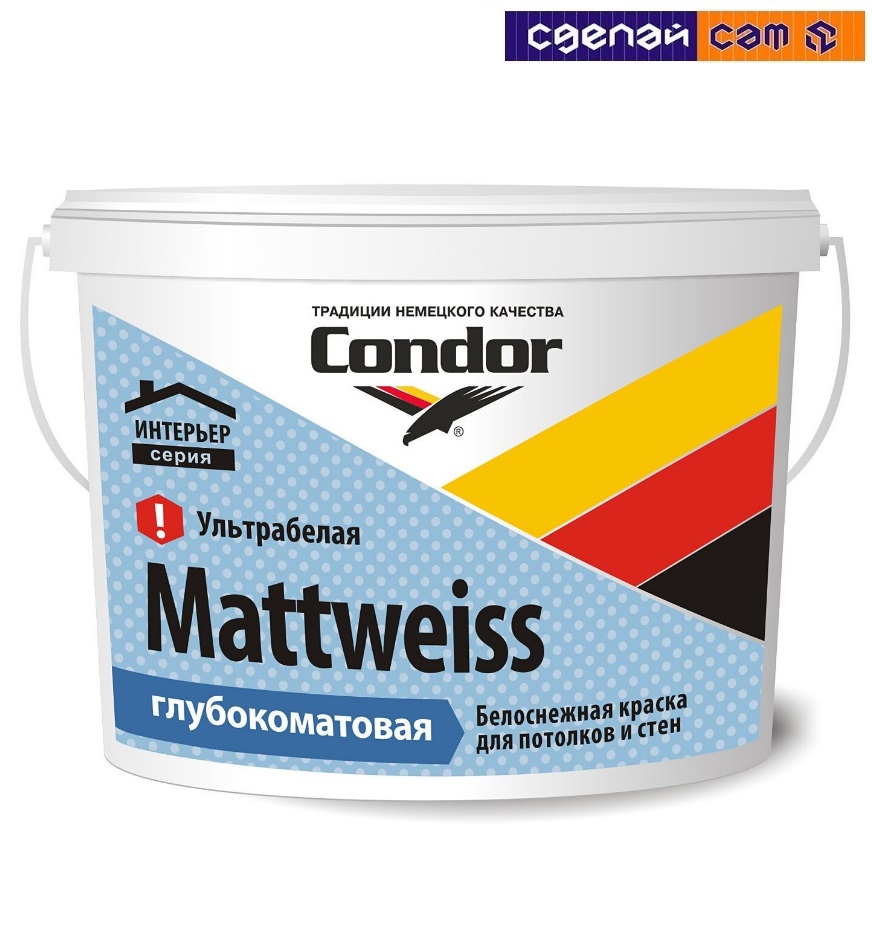 Краска ВД "Mattweiss" (Маттвайс) ведро 3,75 кг