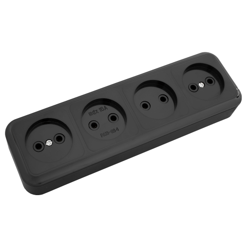 Розетка РА16-264 черный