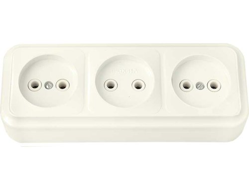 Розетка РА16-263 бежевый