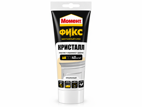 Момент клей монтажный Фикс Кристалл, 185 г