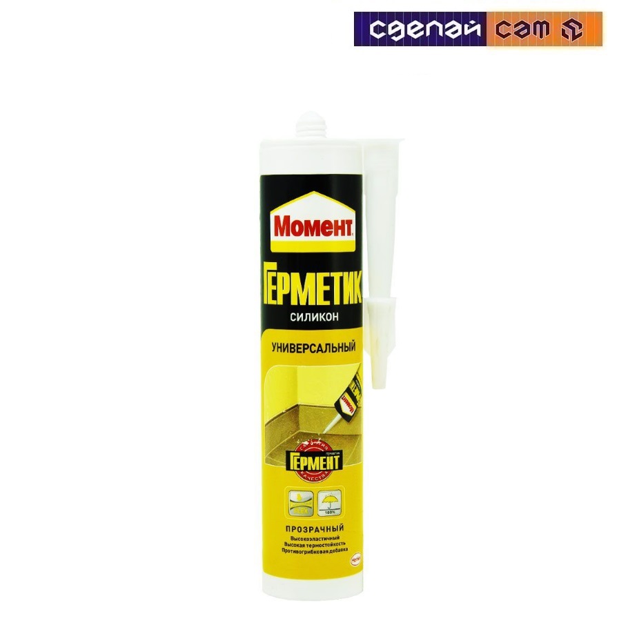 Момент герметик силиконовый Универсальный прозрачный 280 мл