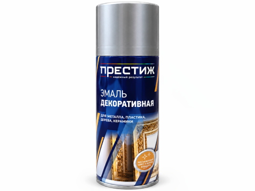 Эмаль аэрозольная «Престиж», хром, 520 мл