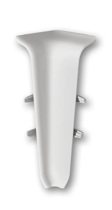 Угол внутренний для плинтуса 70мм "Идеал Деконика", 002 Светло-серый