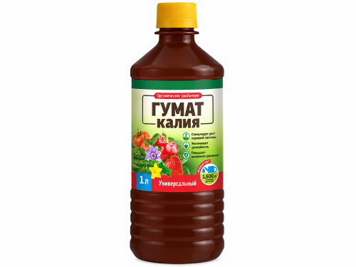БиоМастер гуминовое удобрение Гумат калия Универсальный, 1 л