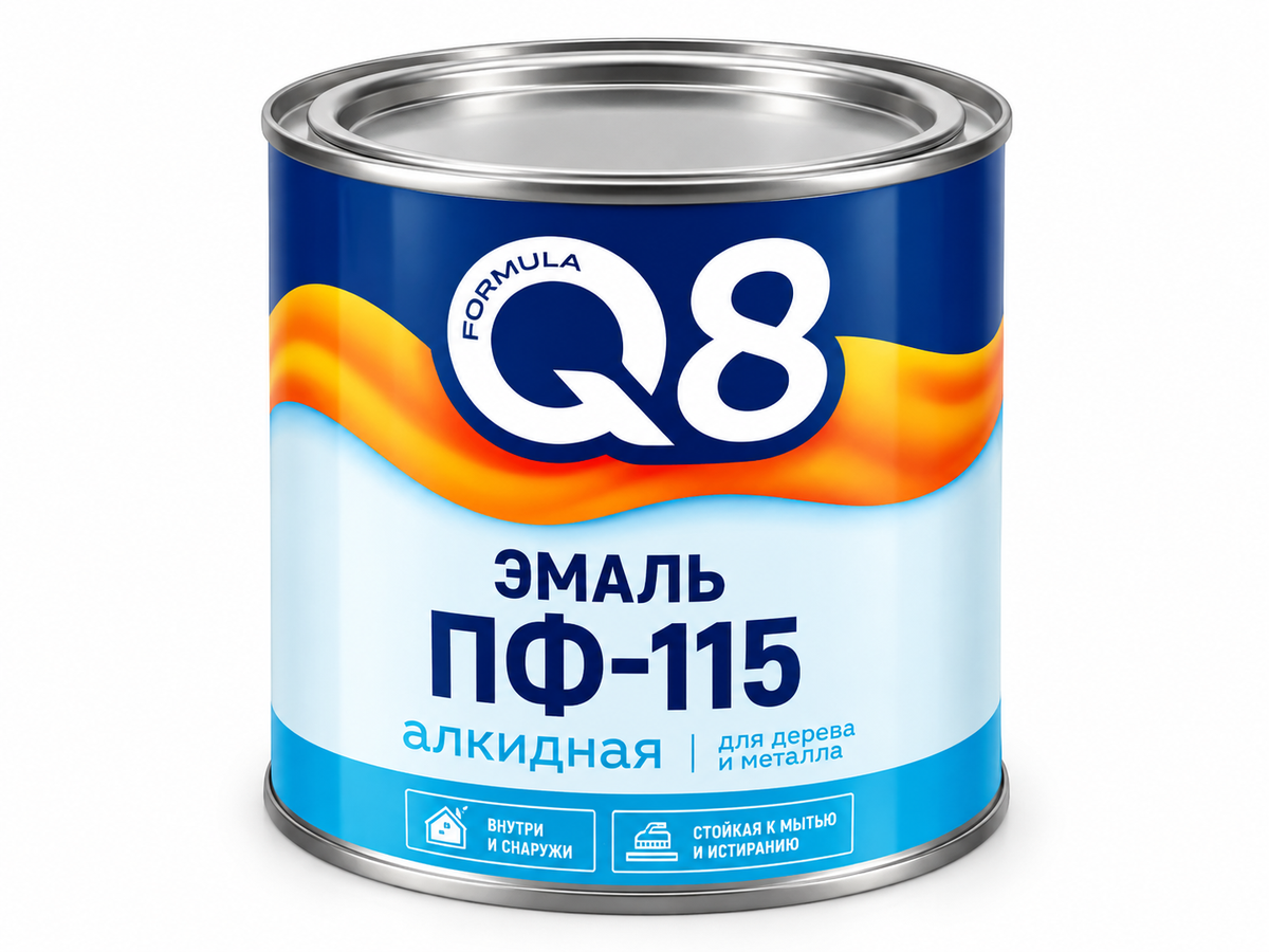 Формула Q8 эмаль ПФ-115, синяя, 1,8 кг
