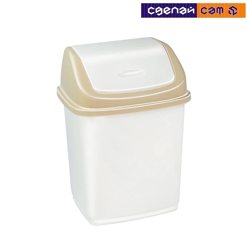 Контейнер "Ромашка" 18 л с перекидным верхом 058
