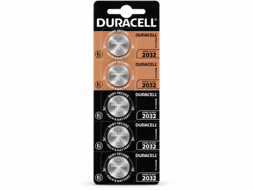 Duracell батарейки CR2032, 3 В, 5 шт