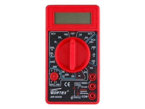 Мультиметр цифровой WORTEX AM 6009, арт.AM6009000014  AM6009000014