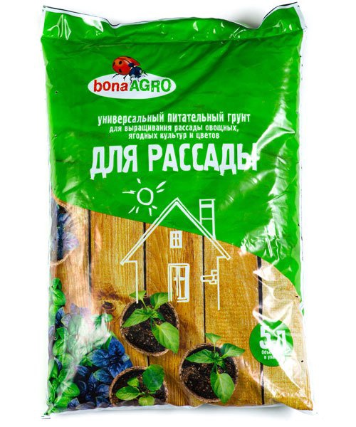 Грунт питательный bonaAGRO ДЛЯ РАССАДЫ 5 л 