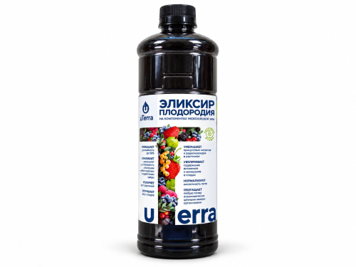 Подкормка органическая комплексная uTerra «Эликсир плодородия. Здоровые ягоды», 1 л
