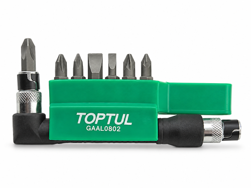 Набор бит TOPTUL GAAL0802, 1/4″, 30 мм, 8 шт.
