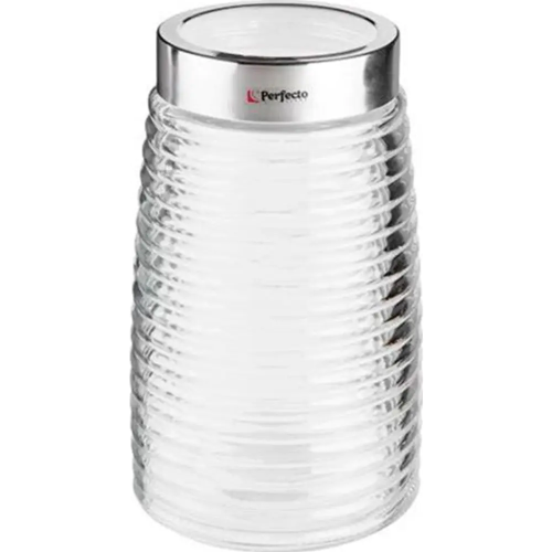 Банка для сыпучих продуктов стеклянная Ажур (Azhur) 1600 мл, PERFECTO LINEA, арт.34-160001