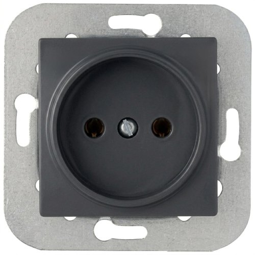 Rita - Розетка 2P, дымчатый  2200-601-0295