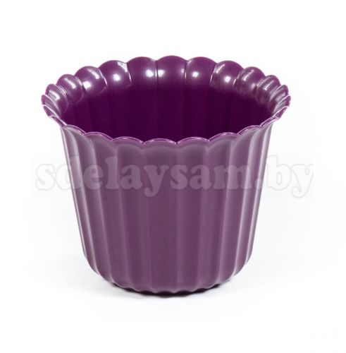 Горшок цветочный "Виола"  h=93 мм - 0,5 л фиолетовый