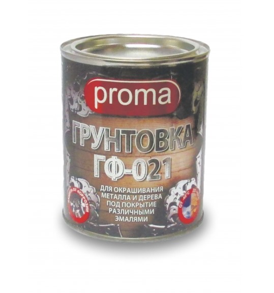 Грунтовка ГФ-021 Светло-серая Proma 0,8 кг