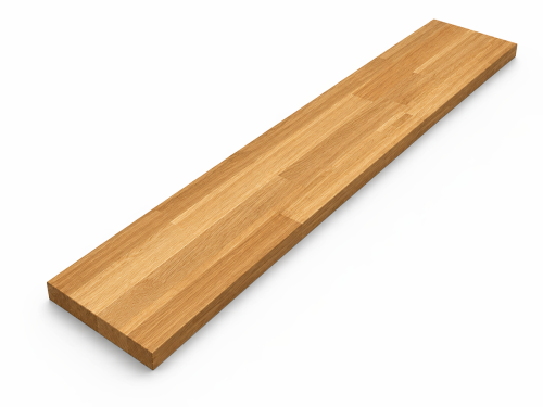Мебельный щит из дуба 1800×300×40 мм, сорт 2/3, цельноламельный
