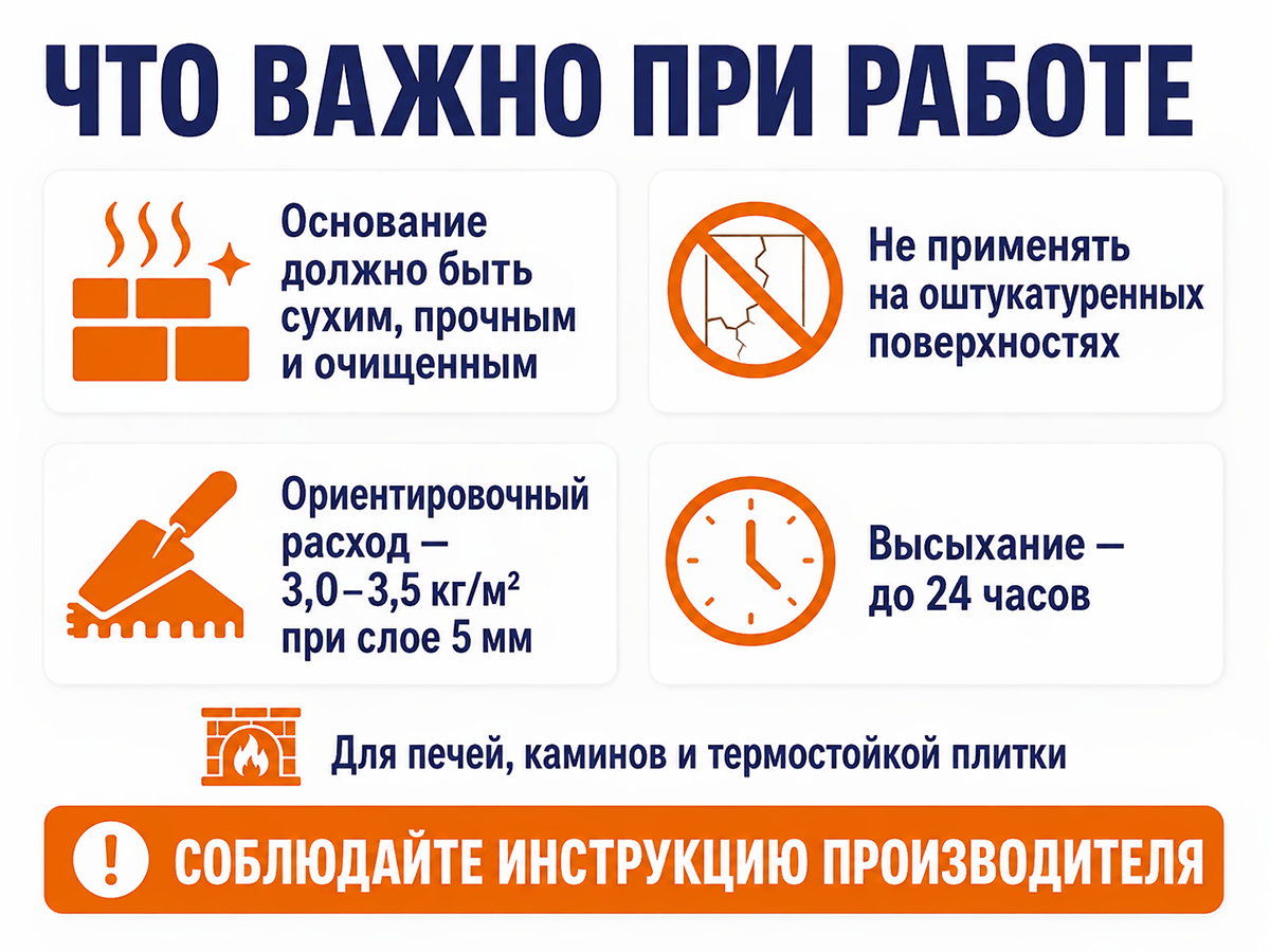 Клей термостойкий Парад К-77 для печей и каминов, 8 кг фото 5