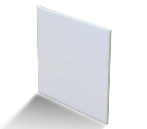 Плита из полистирола HIPS с UV 1000x500x1 мм гл/мат белый