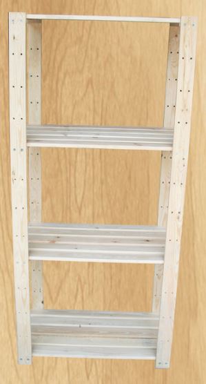 Стеллаж для бытового хранения П4-1218*730*410- 4 полки, РБ