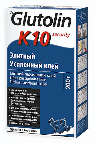 Элитный усиленный клей для всех видов обоев "Glutolin K-10", 200 г