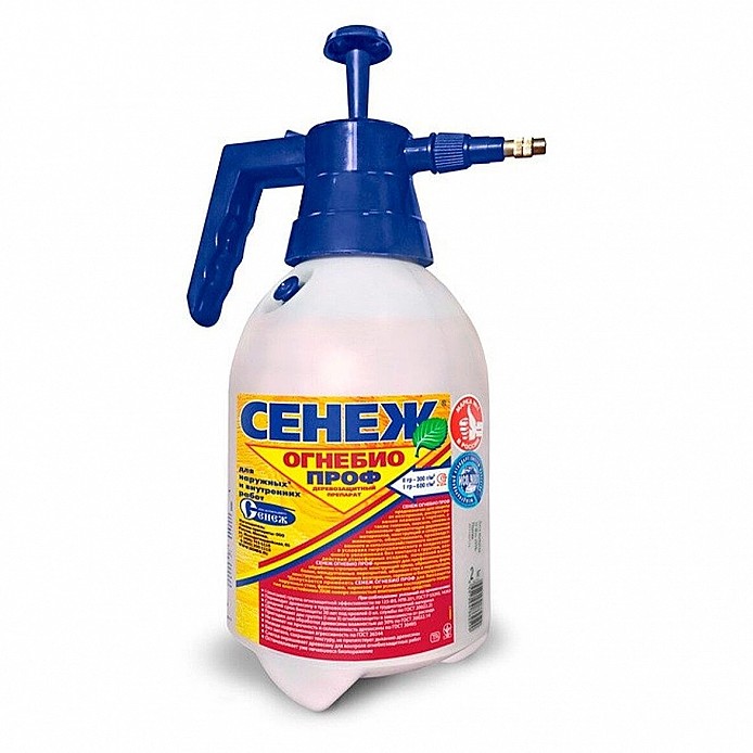 Сенеж ОГНЕБИО ПРОФ  2,4 кг распылитель Антисептик для древесины