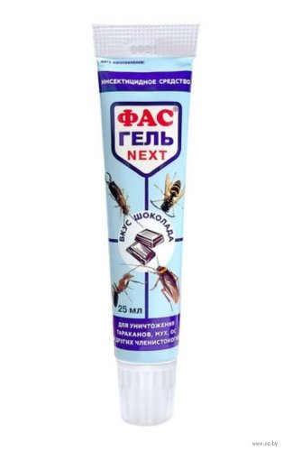 Средство инсектицидное ФАС гель NEXT с ШОКОЛАДОМ (ТУБА 25мл) для уничтожения синатропных тараканов, имаго мух, ос, сверчков, уховерток /4603646008865/ (Страна пр-во РФ, Страна ввоза РФ)