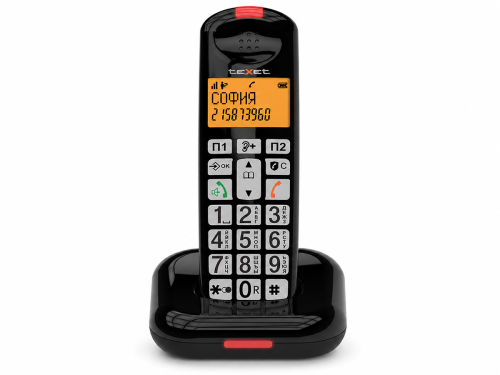 Радиотелефон teXet TX-D7855A с крупными кнопками