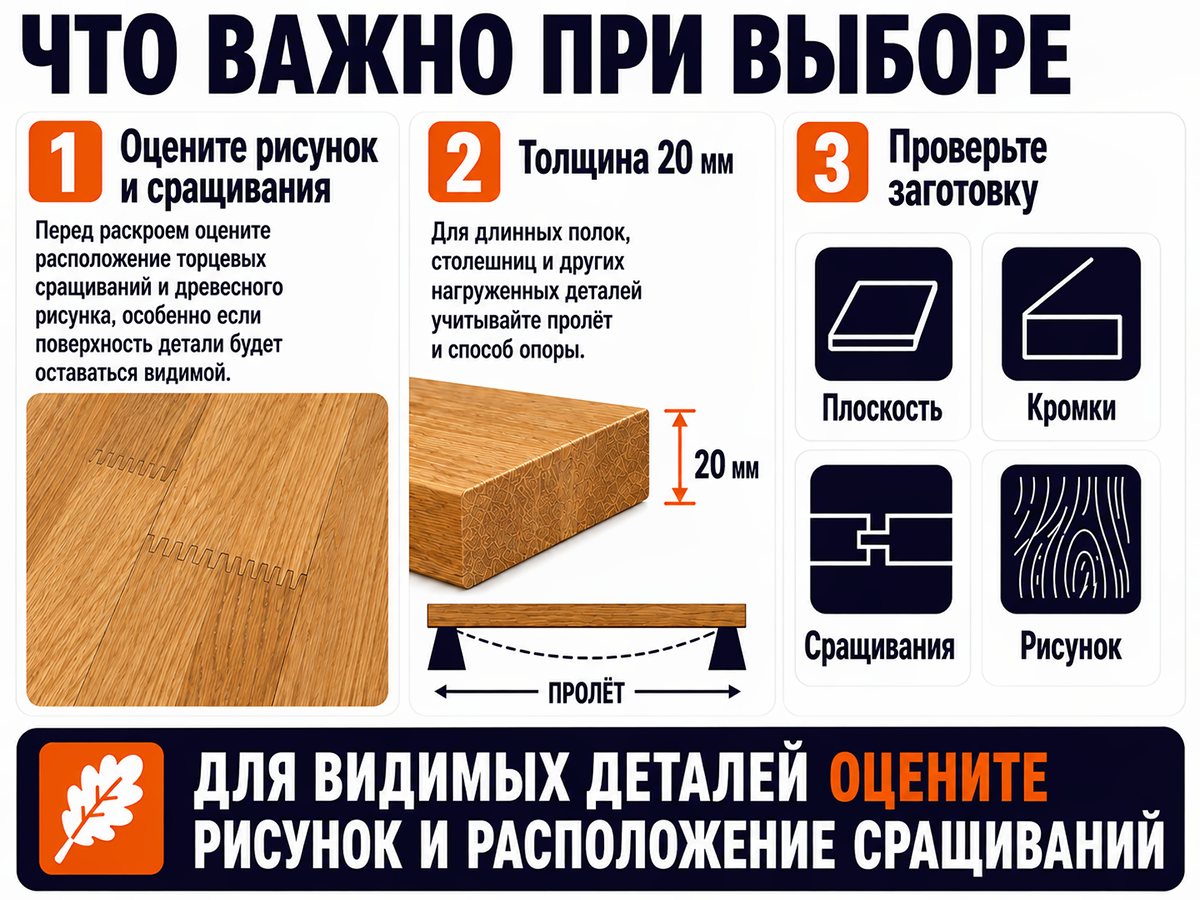 Мебельный щит из дуба сращённый, 2000×600×20 мм, сорт 1/2 фото 5