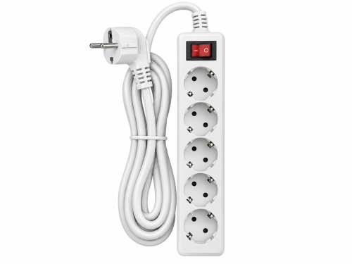 Power Cube сетевой фильтр B, 3 м, 5 розеток, белый