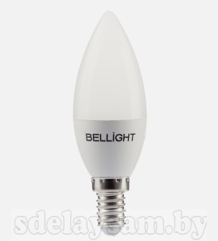 Лампа светодиодная BELLIGHT LED Свеча C37 6W 220V E14 3000K