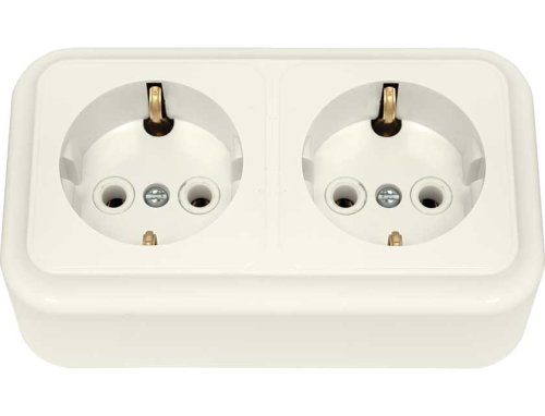 Розетка РА16-261 бежевый