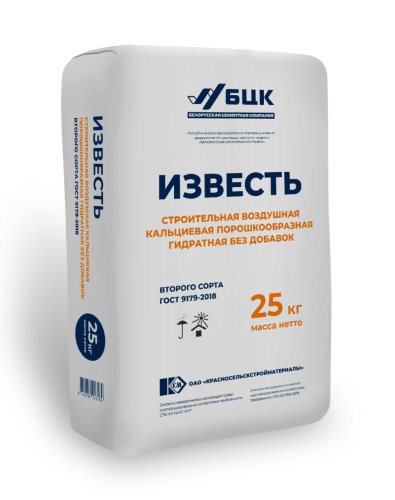 Известь строительная БЦК 25кг