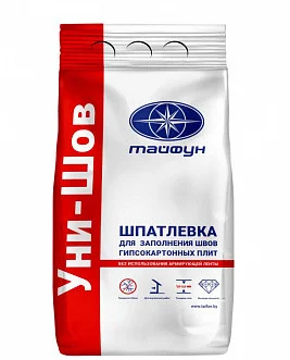 Тайфун Мастер шпатлёвка «Уни-Шов», белая, для швов гипсокартона