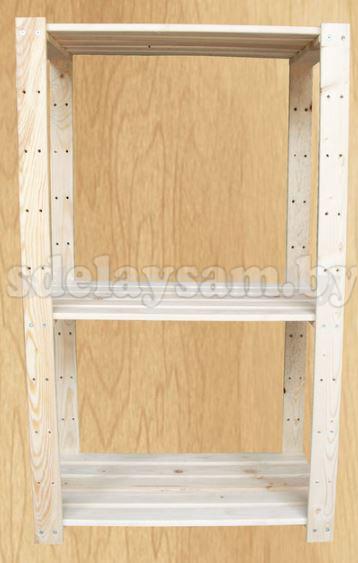 Стеллаж для бытового хранения П3-1218*730*410- 3 полки, РБ