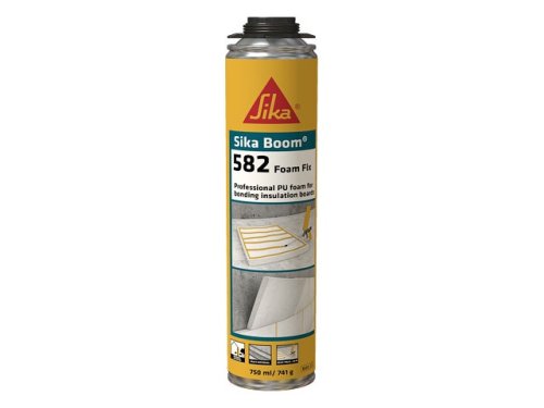 Клей-пена полиуретановая профессиональная Sika Boom-582 Foam Fix, 750 мл