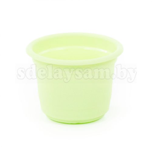 Горшок цветочный "Ксения" №1 - 0.25 л бледно-зеленый