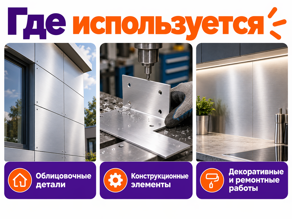 Лист алюминиевый АМг2 М 600×300×1,2 мм фото 3