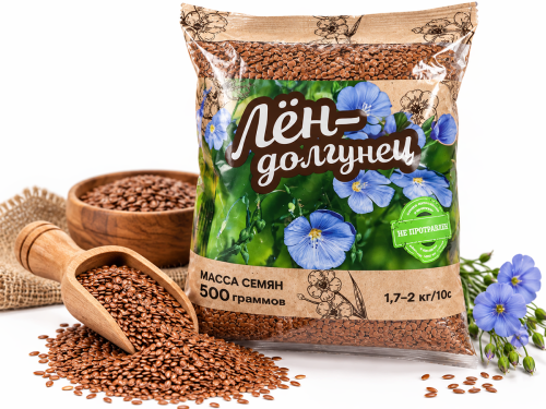 МинскСортСемОвощ семена льна Грант, 0,5 кг