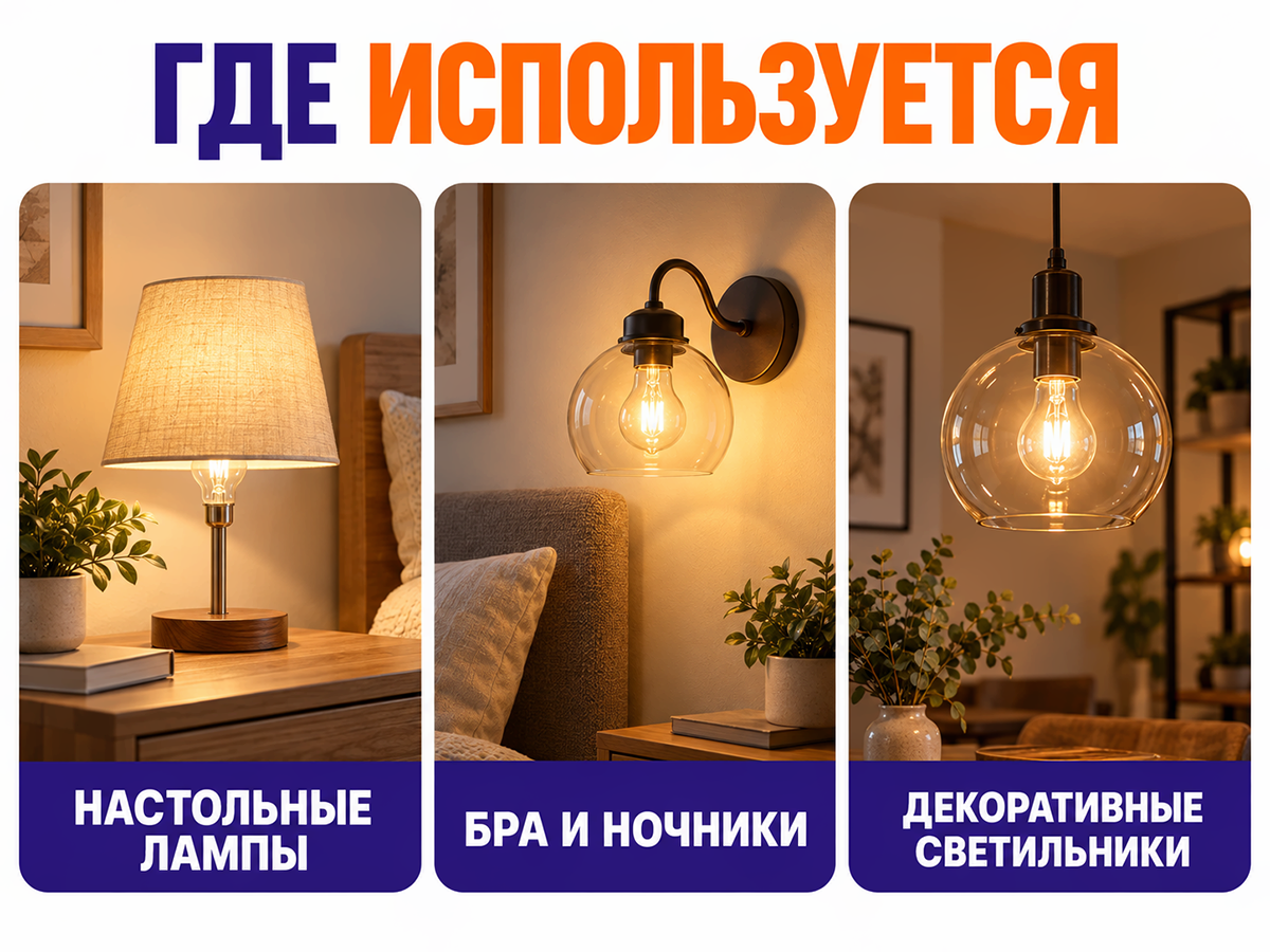 Белсвет лампа накаливания ДШ230 40 3, E14, 40 Вт фото 3