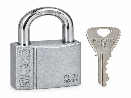 FUARO замок навесной PL-PROTEC-3038, 38 мм, 3 ключа