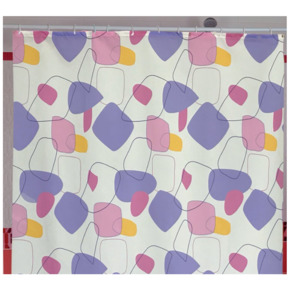 Штора для ванной комнаты т.м. Miranda STAIN СИРЕНЕВЫЙ